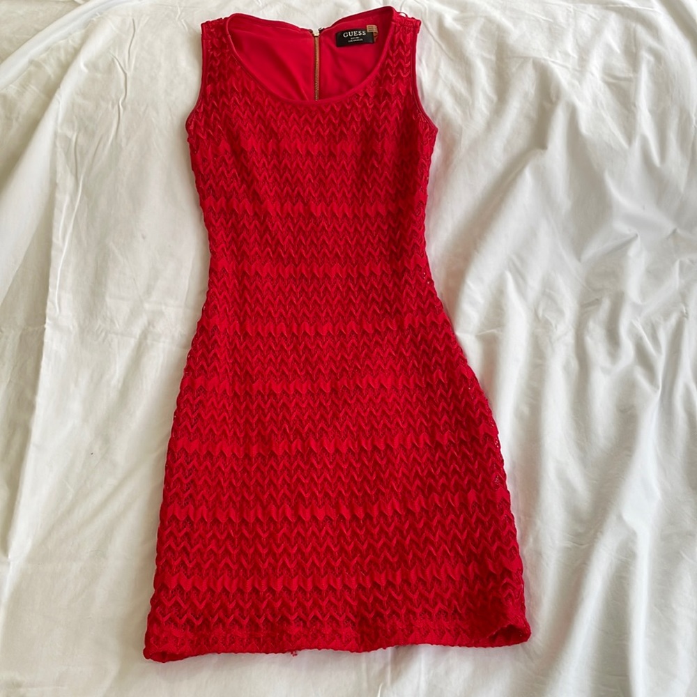 GUESS Red Bodycon Dress